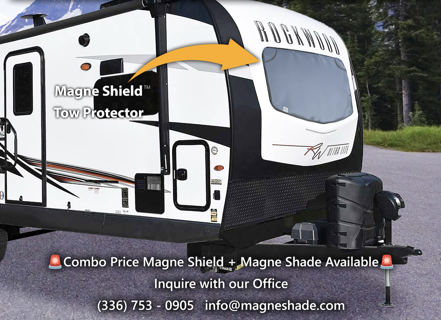 Protect Your Tow Vehicle with Magne Shield™: The Ultimate Patented Magnetic Windshield Cover for Toads and Campers